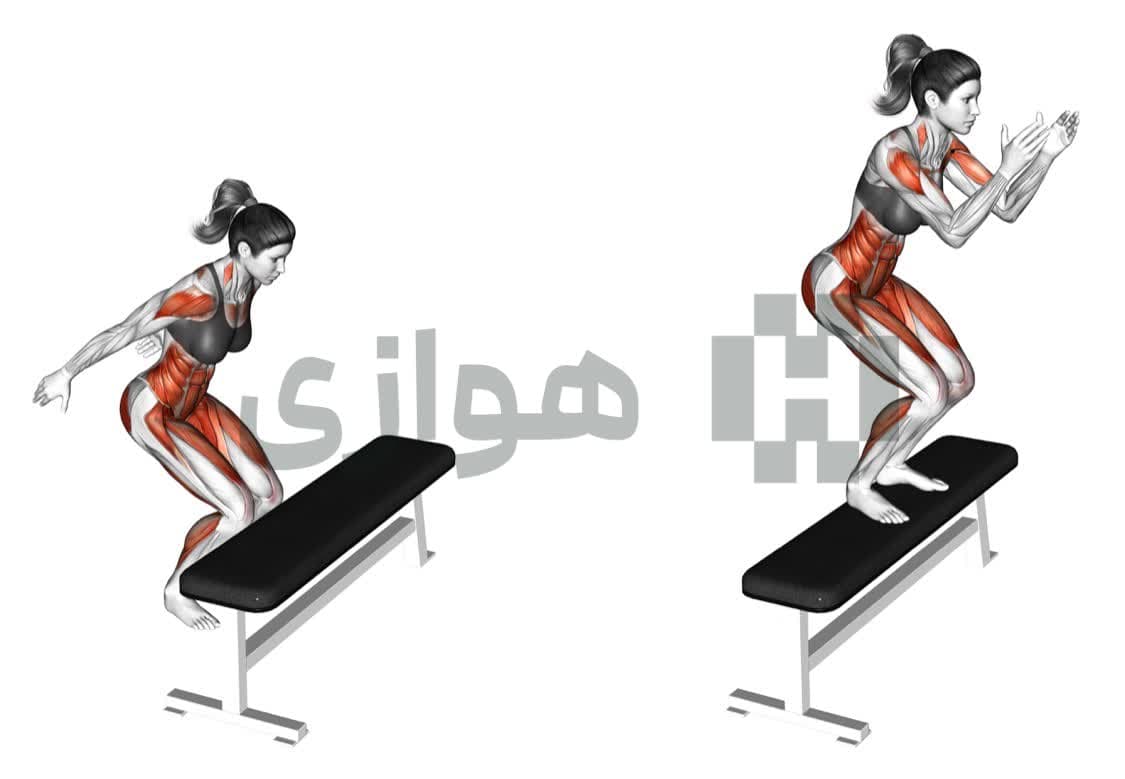 تصویر آموزش تمرین پرش روی جعبه - ترکیبی