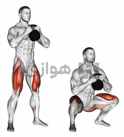 تصویر اسکوات گابلت (کتل بل)