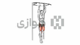 تصویر بالا آوردن پا از بارفیکس