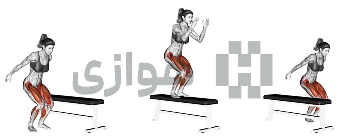 تصویر آموزش تمرین پرش جانبی با جعبه - ترکیبی